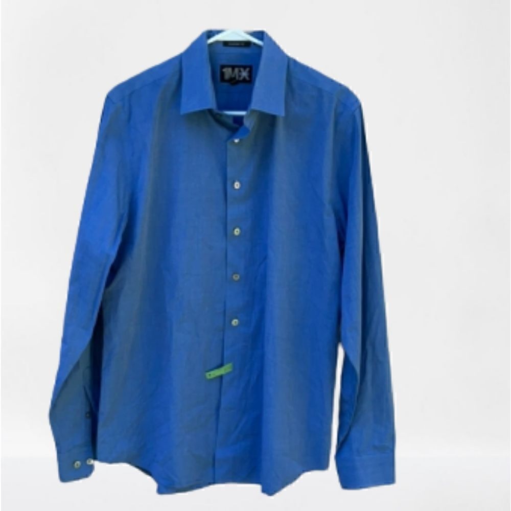 1MX Modern Fit Men’s long-sleeved shirt, Size-M (15-15 1/2)